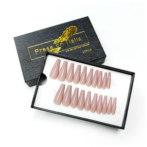 Vernis à ongles, cercueil, pour manucure, personnalisé, couleur blanche, couverture complète, simple et longue - Product Image 4