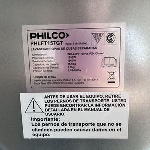 X máy giặt và sấy trống kép hoàn toàn tự động 10 + 5kg Công suất nguồn điện biến tần - Product Image 5