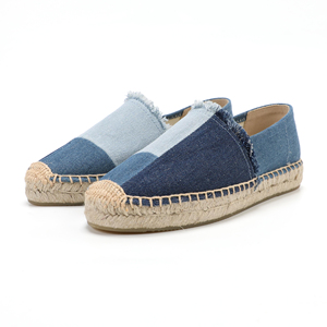 Espadrilles faites à la main pour femmes - <span class=keywords><strong>Chaussures</strong></span> <span class=keywords><strong>femme</strong></span> style cowboy, plateforme cousue, <span class=keywords><strong>chaussures</strong></span> décontractées <span class=keywords><strong>rétro</strong></span> avec franges - Product Image 2