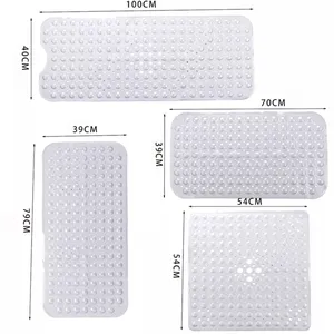 Tapis de bain antidérapant en PVC, imperméable, lavable, pour massage des aliments