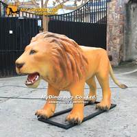 Statue de lion réaliste grandeur nature My Dino AA057 sur le thème des parcs d'animaux, animatronique, à vendre