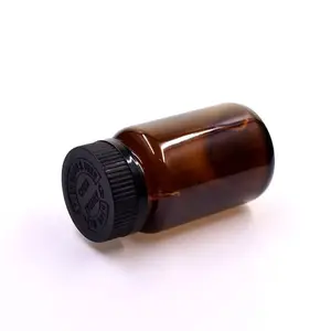 Wholesale 100ml Amber Capsule Glass Jar Medicine Jars Pill Bottles Container Vitamin Food Supplement Drug With Child Proof Lid