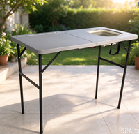 Table de chasse en plastique HDPE de haute qualité pour les fêtes de barbecue en plein air