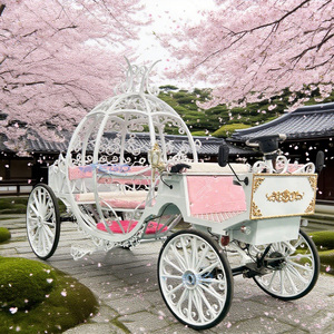 Factory Sell Princess Fantasy <b>Pumpkin</b> Cinderella Carriage High Quality and Cheap Price Wedding <b>Pumpkin</b> Cart - Product Image 1
