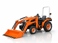 Tracteur diesel puissant de 20-30 CV à haute efficacité CE EPA COC avec moteur EURO V fiable et chargeur frontal pour ranch et pâturage
