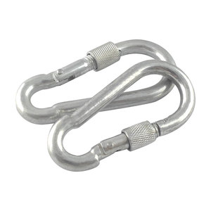 Mosquetón de Acero al Carbono DIN 5299D con Tratamiento Electrolítico y Tornillo Nuk, 100% Probado - Product Image 3