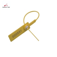 Hochsicherheits-Anhänger-Sicherheitssiegel aus Polypropylen & Metallclips, Wasserbeständig, O-Ring-Typ, Asialock Modell A-008