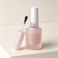 Bouteilles en verre vides personnalisées pour vernis à ongles UV, 15 ml, impression de logo personnalisé, flacon de vernis à ongles 15 ml avec pinceau arqué