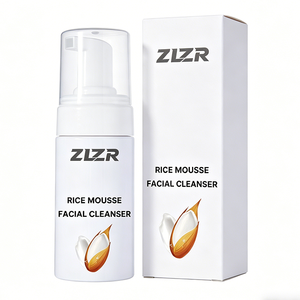 ZLZR Rice Mousse Facial Cleanser Gentle Whitening Foam For All Skin Types Fresh Scent Regular Size - Product Image 5