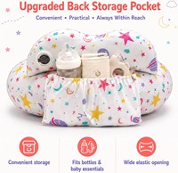 Oreiller d'allaitement en forme de U OEM ODM avec ceinture de sécurité réglable, oreiller d'alimentation confortable et portable pour bébés de 0 à 12 mois