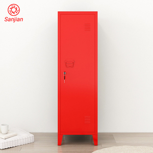 Sanjian home storage <span class=keywords><strong>Armadio</strong></span> Camera Da Letto di Metallo Locker 3 scaffale all'interno Verticale una porta di Stoccaggio In Acciaio <span class=keywords><strong>Armadio</strong></span> con in piedi piede - Product Image 6