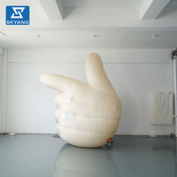 Modèle de main gonflable géant réaliste personnalisé pour événement commercial extérieur, décoration publicitaire gonflable