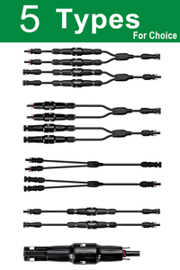 Cable de Conexión Solar en Forma de Y, Impermeable IP68, Macho/Hembra, con Fusible de 15A/20A/25A, Solución para Sistemas de Energía Solar - Product Image 2