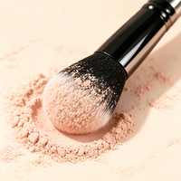 Multifunktionaler Doppelendiger Gesichts- und Augen-Make-up-Pinsel mit Holzgriff und Synthetikborsten - Großhandel ab Werk