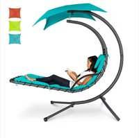 Lit de jour extérieur de luxe balançoire inclinable Style moderne balançoire de jardin auvent avec chaise suspendue adulte balançoire hamac balançoire