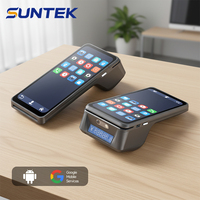 Terminal POS Portátil SUNTEK Android 15 con NFC, GMS, Impresora de 58mm y Lector de Tarjetas para Supermercado