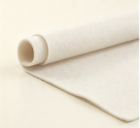 Feutre de laine industriel blanc 100% naturel SAE F1, modèle isolant thermique, absorbant l'humidité, écologique, antistatique, poids moyen