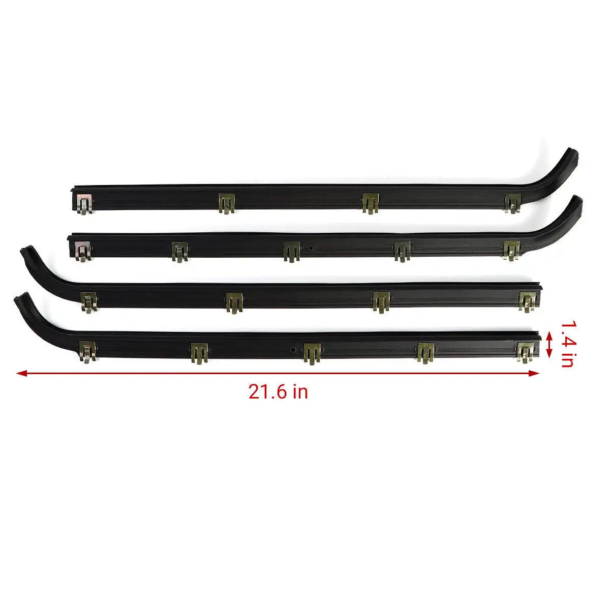For Ford car door rubber seal weatherstrip belt window outer channel weatherstrip for FORD RAPTOR F150 1987-1997
