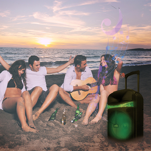 Portable 12 Inch Trolley Speaker 60W <strong>Karaoke</strong> Tower With Dj <strong>Mixer</strong> Pa System Big Powered Speakers - Product Image 4