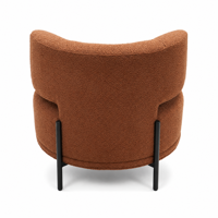Fauteuil d'appoint en velours à dossier haut, design moderne, pour salon, maison, café, mobilier