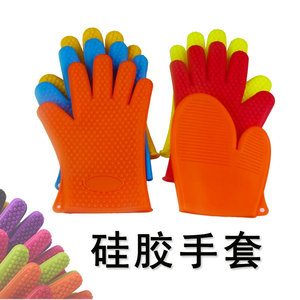 ถุงมือซิลิโคนกันความร้อน กันลื่น สำหรับอบขนม ใช้ในครัว - Product Image 1