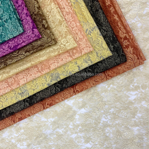 New Đa-Màu Nylon Jacquard Lưới Ren Vải Vàng Chủ Đề Hoa Thêu Ren Vải Cho Phụ Nữ Ăn Mặc - Product Image 6