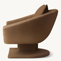 Fauteuil de salon de style américain, fauteuil de détente, coussin de siège moelleux, fauteuil d'appoint, fauteuil simple tendance, canapé