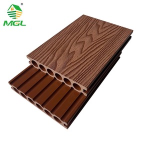 Planche de <span class=keywords><strong>terrasse</strong></span> composite WPC 3D gaufrée 140x25mm à trous ronds, anti-UV, pour extérieur, jardin et <span class=keywords><strong>terrasse</strong></span> - Product Image 2