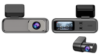 Caméra de tableau de bord double 4K+1K DVR ADAS WiFi avec surveillance de stationnement 24H, en alliage de zinc, caméra de tableau de bord dissimulée, 2 voies, 2 canaux, boîte noire de voiture DVR