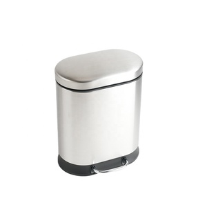 <span class=keywords><strong>Cubo</strong></span> de <span class=keywords><strong>Basura</strong></span> <span class=keywords><strong>con</strong></span> <span class=keywords><strong>Tapa</strong></span> de 5L, Cesto de <span class=keywords><strong>Basura</strong></span> <span class=keywords><strong>con</strong></span> Pedal de Acero Inoxidable para Baño u Oficina - Product Image 5