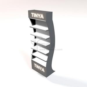 Rak Display Rokok LED Akrilik TINYA Melengkung Bertingkat untuk Toko Ritel dengan Logo Merek untuk Promosi Toko - Product Image 4