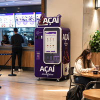 Máquina Automática de Acai, Máquina Expendedora de Helado Suave para Tiendas de Acai Bowl y Negocios de Postres Congelados