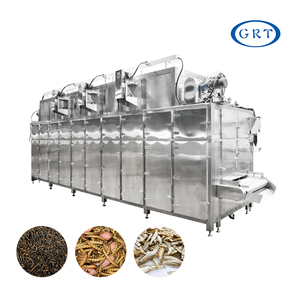 เครื่องอบแห้งแบบสายพานตาข่ายหลายชั้นต่อเนื่อง ใช้ความร้อนด้วยไอน้ำ ควบคุมด้วย PLC อัตโนมัติ มีประสิทธิภาพสูง ผลิตจากสแตนเลส พร้อมมอเตอร์และตลับลูกปืน - Product Image 2