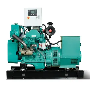 Powered by Cummins engine 6BT5.9-GM83 80kva marine diesel generator 50Hz 1500rpm 415V boat engine 64kw genset