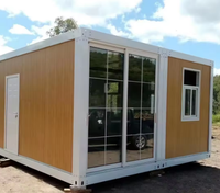 Maison conteneur mobile détachable facile à assembler préfabriquée chambre simple moderne avec panneaux solaires