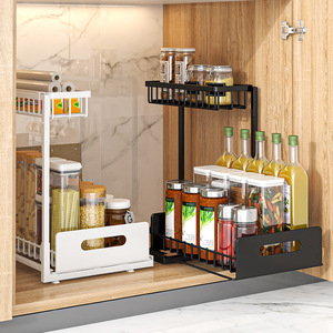 Égouttoir de séchage multifonctionnel de cuisine de haute qualité noir une étagère égouttoir rétractable pour évier - Product Image 4