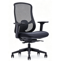 Chaise de bureau ergonomique en maille à accoudoirs fixes, style populaire, pour ordinateur, bureau à domicile, personnel, conférence, dortoir, étudiant