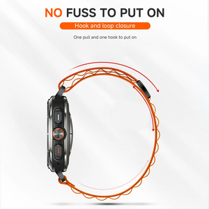 Bracelet en nylon Upro Alpine Loop pour Samsung Galaxy Watch7 Ultra 47 mm, robuste, sportif, respirant, avec boucle en C, vente en gros - Product Image 3