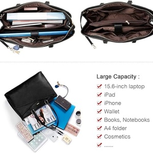 Handmade Fashionable Genuine Leather <b>Computer</b> Bag Large Capacity with Two Handles Open Closure Type Waterproof Design - Product Image 4