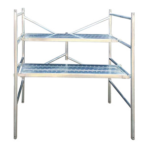 Steel Frame Ladder Multipurpose <strong>Use</strong> Folding <strong>Scaffolding</strong> Galvanized Finish Mobile <strong>Scaffolding</strong> - Product Image 3