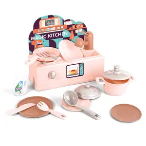 EPT Mainan Dapur Dioperasikan dengan Baterai, Mainan Mesin Cuci Piring Bermain Peran Memasak, Mainan Dapur untuk Anak-anak