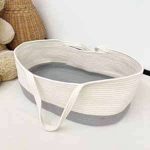 Cesta Moisés Portátil Genérica de Cuerda de Algodón con Tamaño Estándar <span class=keywords><strong>para</strong></span> Cambio de Pañales de Bebé Recién Nacido - Product Image 3