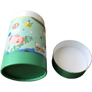 Emballage personnalisé en tube de papier pour papeterie, cylindre en carton recyclable pour crayons, crayons de couleur, ensemble de stylos - Product Image 2