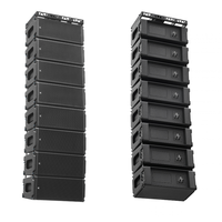 Système de sonorisation extérieur CVR PRO AUDIO 3 voies, Line Array, actif/passif, double woofer néodyme 15 pouces