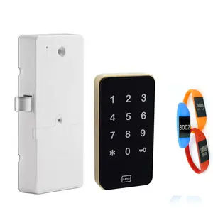 RFID电子桑拿柜储物柜密码Pin数字锁，带免费腕带
