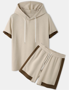 Set Personalizzato <span class=keywords><strong>di</strong></span> T-shirt e Pantaloncini, Tute Stile Streetwear, Completo Sportivo con Stampe e Ricami Artigianali - Product Image 2