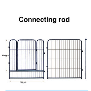 Achteckiger tragbarer faltbarer Haustierzelt-Laufs tall für Katzen-und Hundehütten im Innen-und Außenbereich für Katzen-und Hunde besitzer - Product Image 2