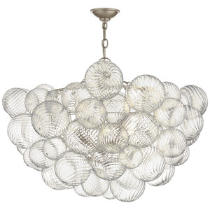 Lustre américain rétro en verre, lampe de luxe française créative villa salon et salle à manger - Product Image 3