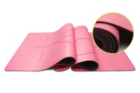 Tapis de yoga antidérapant en PU non toxique et facile à nettoyer avec service de traitement de découpe et de moulage personnalisé OEM