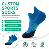 Chaussettes de sport courtes pour jeunes, en tricot, à séchage rapide, respirantes, anti-humidité, confortables, pour l'athlétisme et l'entraînement sur piste